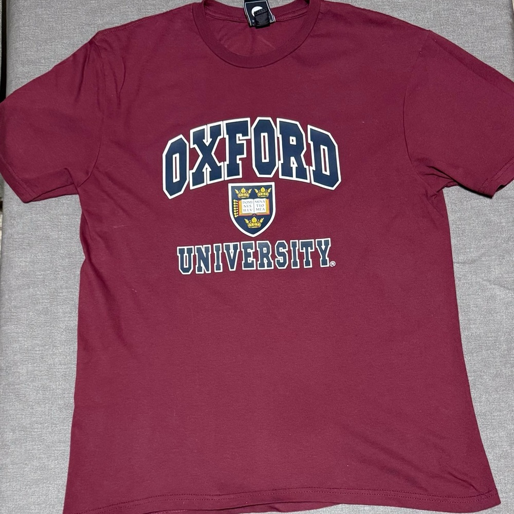Oxford Maroon University Tee